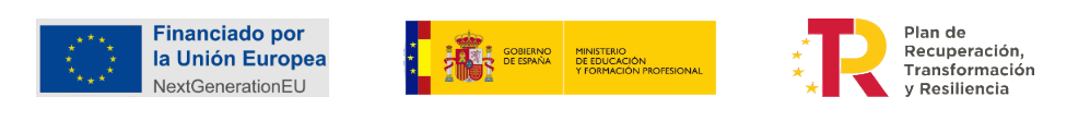 logos Logos de NextGeneration, ministerio de educació y plan de recuperación